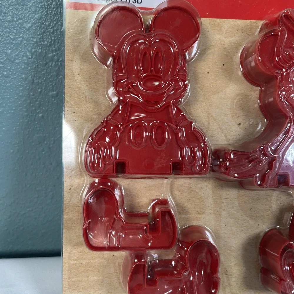 Disney‎ Minnie Mouse Cookie Cutter Set 3D Eats Mickey Mouse Decorate Bake New